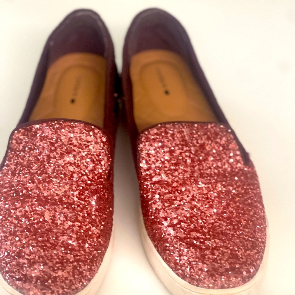 Birdies Slip On Sneaker Shoes 9 The Swift Glitter Pink Rose Ombre